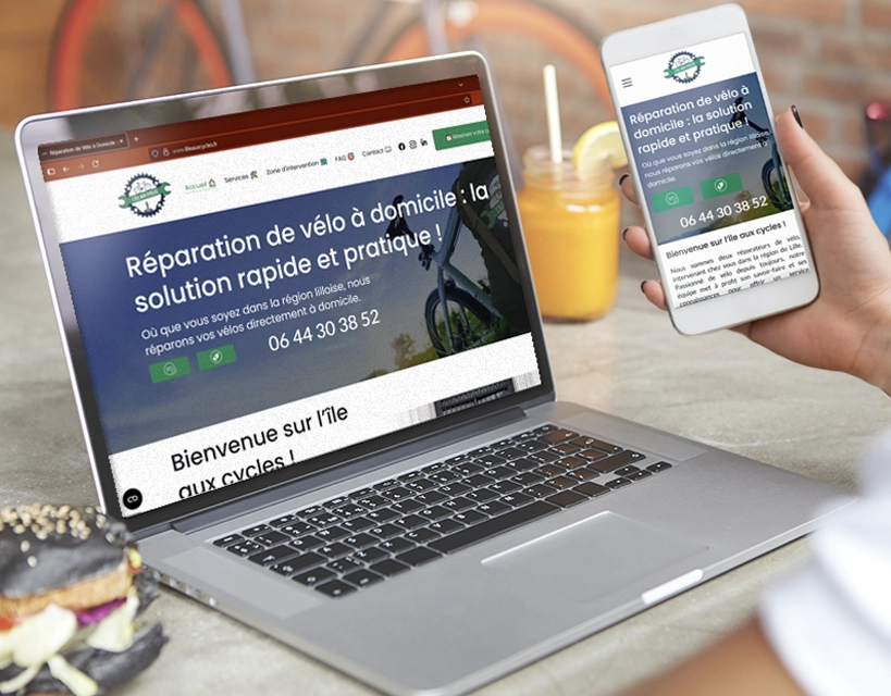 Site WordPress l'île aux cycles