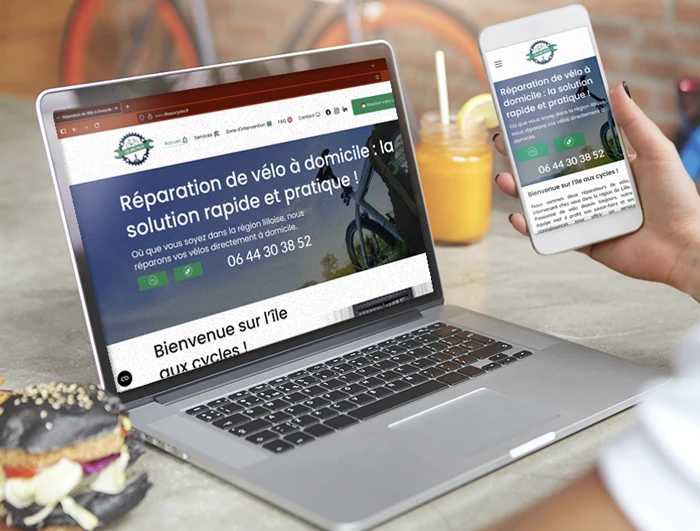 Site wordpress l'ile aux cycles